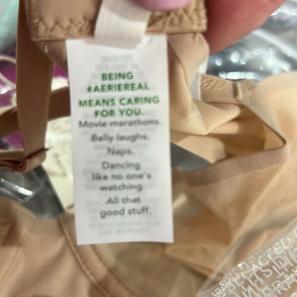Aerie Smoothez nude Balconette mesh unlined bra NWT - Picture 9 of 10